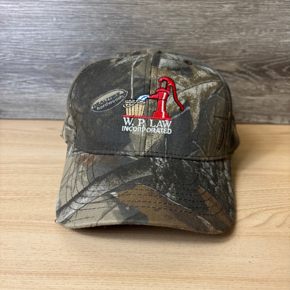 WP Law Hat Cap Snap Back Brown Camo Camouflage Rain Bird Adjustable